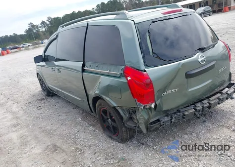 2005 Nissan Quest 3.5 S z USA, uszkodzony, nr VIN 5N1BV28U55N101358
